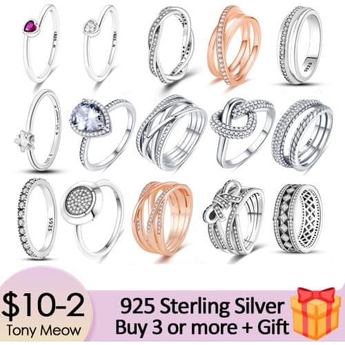 Tony Meow Rings With Cubic Zirkonia For Women