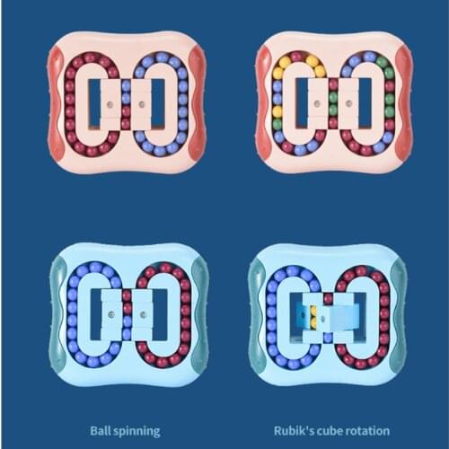 Rotating Magic Bean Fingertip Toy Children Adults Intelligence Puzzles Games Learning Montessori Educational Toys for Kids Gift