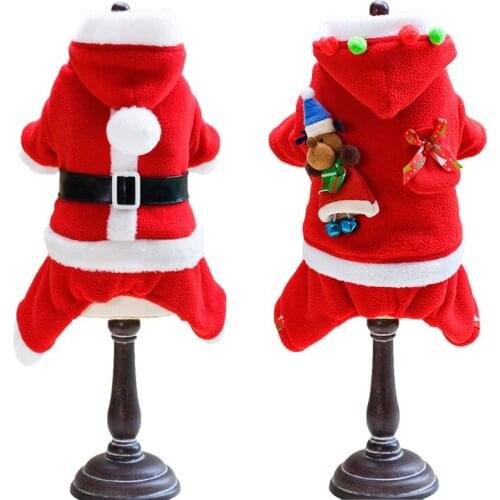 Winter Christmas Red Coat Clothing For Dogs Puppy Pet Clothes For Large/Small Dog Hoodies Chihuahua Ropa Perro Dog Clothes