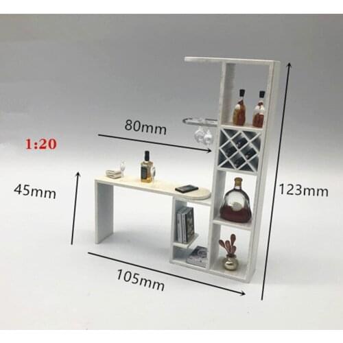 1Pc Mini Wine Cabinet Model Dollhouse Miniature Furniture Mini Model Hobbies