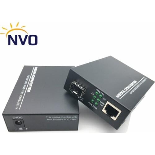 1000M 1G1E 12.5G SFP Slot Fiber 1RJ45 Gigabit Optical Media Converter Ethernet Network Switch Fibra Transceiver For Data Center