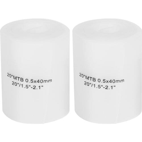 2PCS White Polyurethane 20 Inch Bike Tire Liner Puncture Proof Belt Tyre Protection Pad Mountain Road Cycling Accessory