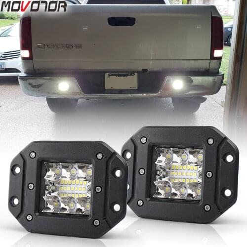 3 Inch Led Spotlight 12v 24v Flush Mount Pod Lights for 4x4 UTV ATV SUV Off-Road Boat Buckup Lights
