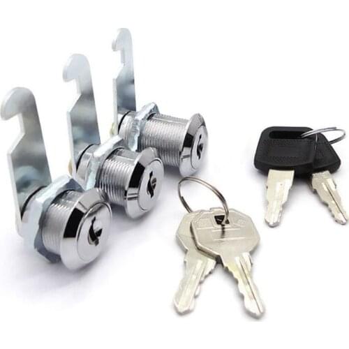 3 Pack Cam Lock Mailbox Lock for Cabinet Letter Box Locker Drawer Door Cupboard with 6 Keys