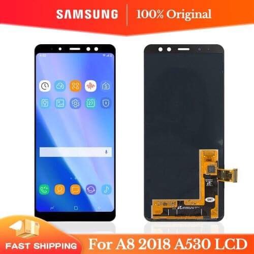5.6'' Original For SAMSUNG GALAXY A8 2018 A530 A530F LCD Display Touch Screen Digitizer Assembly A8 2018 Duos LCD A530F/DS
