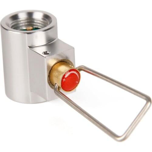 Outdoor Camping Stove Refill Adapter Flat Gas Adapter Valve Canister Gas Convertor Shifter Cylinder Refill Adapter