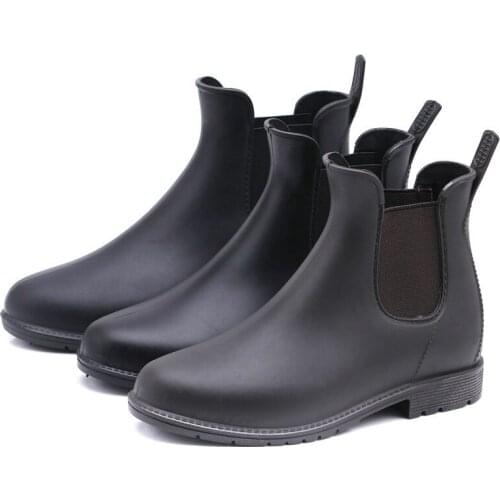 Brand Designer Women Rain Boots Waterproof Water Printed Floral Lace-up Rubber Rain Boots Large Size Pop