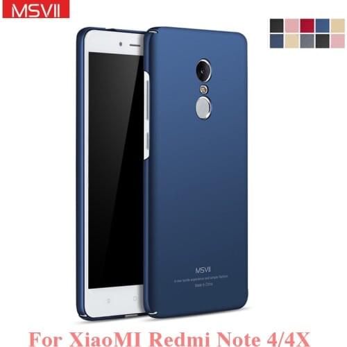 Xiaomi Redmi Note 4x Case MSVII brand Xiaomi redmi note 4 case hard PC scrub Back cover case For xiaomi redmi note 4 pro 4x case
