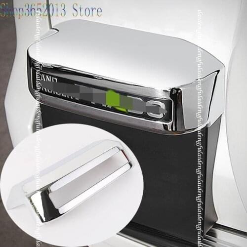 For Toyota Land Cruiser Prado FJ150 2010-2017 ABS Chrome Rear License Plate Holder Molding trim cover Car Styling Accessories