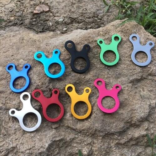 Quick Knot Tent Wind Rope Buckle 3hole Antislip Camping Hiking Tightening Hook Wind Rope Buckles Camping Tent Cord Rope Fastener