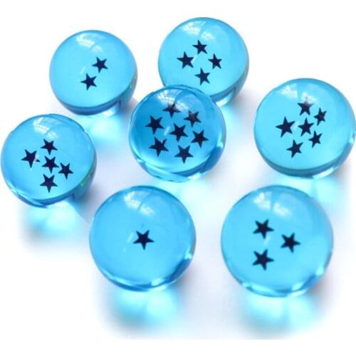 Dragon Ball Z Figure Anime Action Figurine 7 Dragon Ball 1-7 Star 3.5CM Resin Model Shenron Desktop Collection Toys For Kid Gift