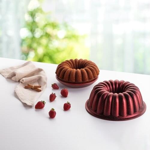 Cake Mold, aluminum body granite coated 26 cm, 4 colors