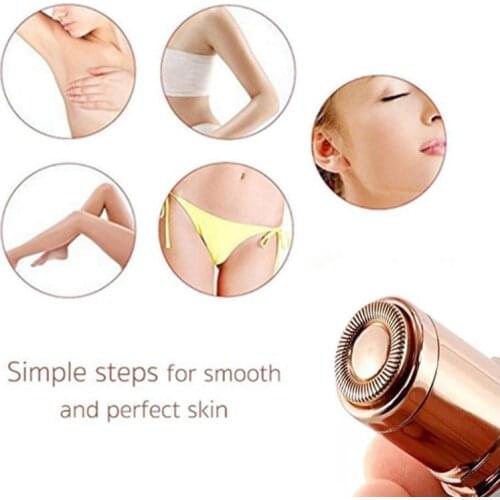 Hot Mini Electric Hair Remover Painless Safety Lipstick Shape Body Facial Neck Leg Hair Remover Tool Epilator