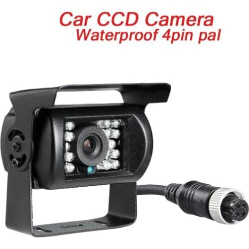New 600TVL 4Pin CCD Truck Camera CCTV Car Suveillance Rear View Parking Backup Camera For Bus Van With Waterproof Night Vision