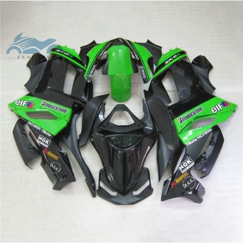 Custom your fairings kit for KAWASAKI Ninja ZX 6R 2007 2008 plastic fairing kits ZX6R ZX636 07 08 green black body repair parts