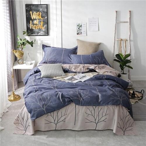 Stick Drawing Trees Bedding Set Duvet Cover Set Pillowcase Home Textiles 2/3pcs Bed Linen King Queen Size Dropship