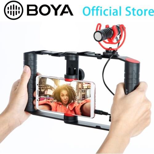 BOYA BY-VG380 Multifunctional Smartphone Video Kit for vlogging podcasting recording at home and more
