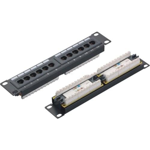 MT-4005B wall mount 8 port cat6 patch panel with wall mount frame