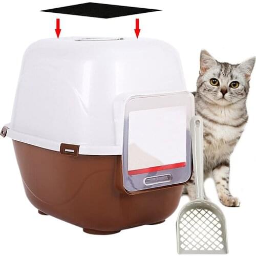 NHBR 6 PCS Activated Carbon Filter Cat Litter Box Charcoal Filter Cat Litter Pan Filter Suitable for Cat Litter Box