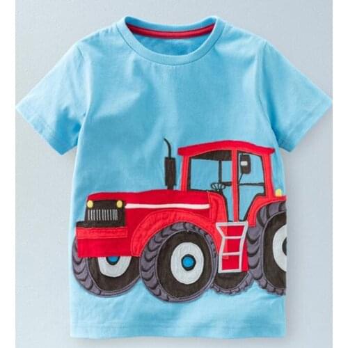 2017 new summer boys Girls Kid Cartoon printing cotton T - shirt comfortable cute baby Clothes Children Clothing