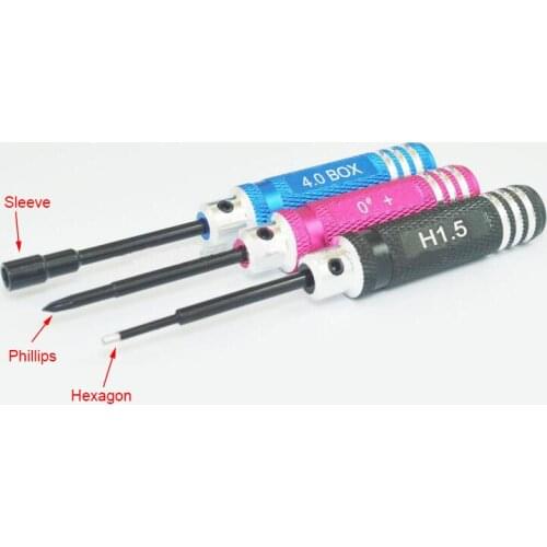 Screwdriver Hexagon/Phillips Screwdriver Nuts Sleeve Tool For DIY Models TAMIYA Mini 4WD Racing Car Model