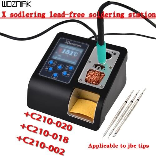 Xsoldering Lead-free Soldering Station Electric 200W 2.5S Rapid Heating Soldering Iron Kit JBC Handle Iron Tip Beyond T26 Solder