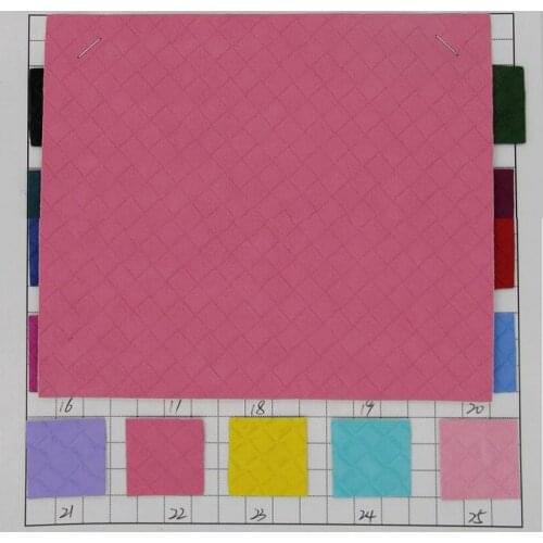 Semi PU matte woven pattern faux leather fabric special leather luggage bags material