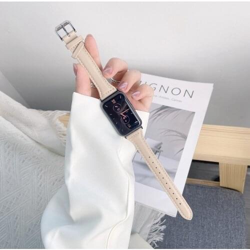 Popular Slimmer Band for Huawei Watch FIT Leather Strap Hua Wei Smart Watch fit Women Lady Bracelet Wristbnd Replacement