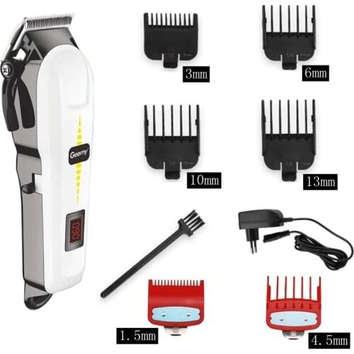 "Professional Barber Hair Clipper Cordless Hair Trimmer Beard Trimer for Men Electric Hair Cutting Machine Size Model Number"