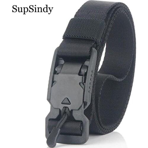 SupSindy Military Army Combat Tactical belts for Men Quick Release Buckle Mans Canvas belt nylon Training Waistband male strap