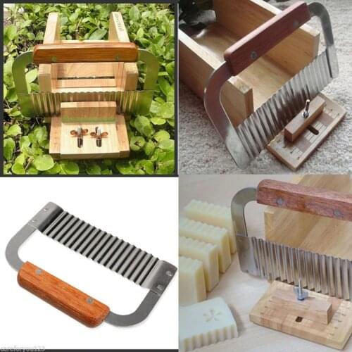 Stainless Steel Soap Wave Cutter Soap Slicer Crinkle Soap Hardwood Making Tools