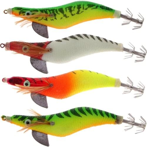 Fishing Plastic Hard Shrimp Lure Luminous Glow in Dark Prawn Squid Jig Hooks Fishing Baits for Fisherman