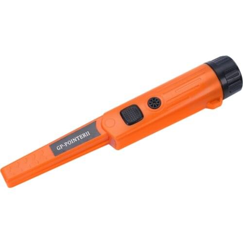 Pointer Handheld Metal Detector S-ecurity Instrument Tool Buzzer V-ibration Mode Alarming with LEDs Light IP66 Water Resistance