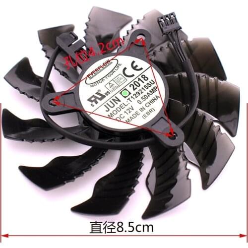 T129215SU PLA09215S12H New Original for Gigabyte GTX950 GTX960 GTX970 GTX1050 RX560 Graphics Video Card Cooling fan 3Pin DC12V
