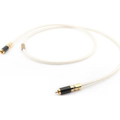X4071701 High Quality Silver Plated Digital Coaxial Audio Cable HIFI Audio digital RCA CABLE
