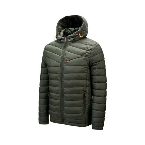 Winter Mens Jacket Fashion Male Ultra Light Down Warm Parkas Coats Casual Outwear Thermal Hooded Jackets Mens Clothing