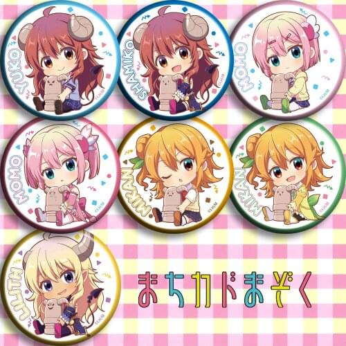 1pc 58mm The Demon Girl Next Door Yuko Yoshida Momo Badges Icons Button On Backpack