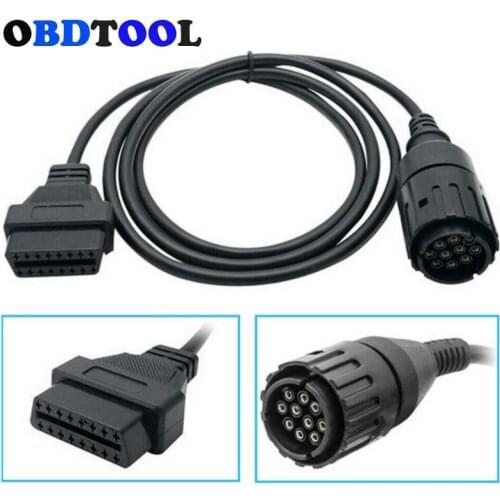 For BMW ICOM D 10 Pin Cable For Motorcycles Motobikes ICOM-D OBD 2 OBD2 Car Diagnostic Auto Tool ODB2 Scanner Extension cable