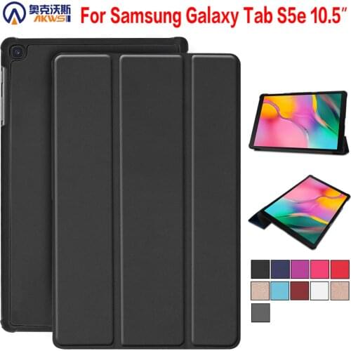Tablet Case for Samsung Galaxy Tab S5E SM-T720 T725 Slim Cover for Galaxy Tab 10.5 2019 Auto Sleep PU Leather Capa