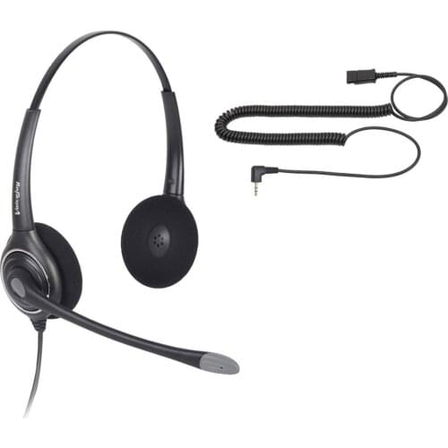 Home/Office Headset for Polycom IP 320,IP 330,IP321,IP331,C isco SPA, AT&T, VTech and All phones with a 2.5mm Headset Port