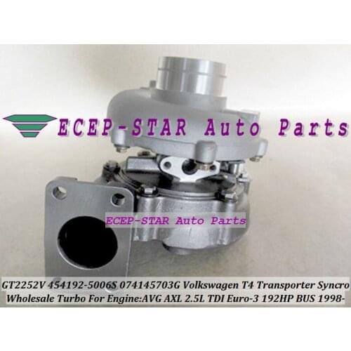 GT2252V 454192 454192-0006 454192-0005 454192-0002 074145703GX 074145703GV Turbo For VW T4 Bus Transporter Syncro AVG AXL 2.5L