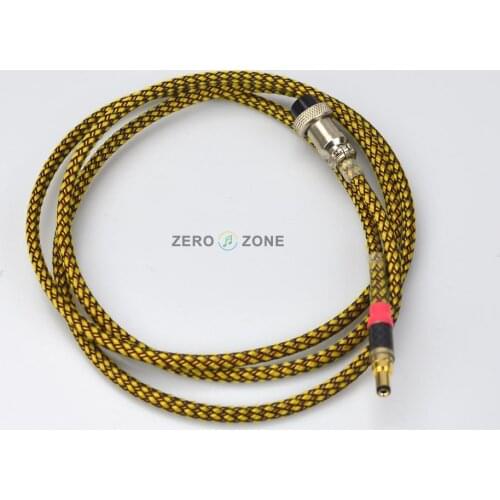 GZLOZONE 1.8M Hi End LN-6A GX16 To 5.5*2.1mm DC Cable / Pure Hand Made