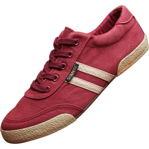 Round Toe High Quality Mens Canvas Shoes Flat Solid Summer Male Casual Shoes Lace Up Breathable Male Flat Casual Sneakers