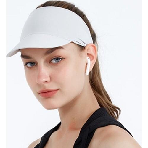 Women Men Summer Sun Visor Headband Cap Multicolored Striped UV Protection Empty Top Baseball Hat for Outdoor Running Cycling Sp