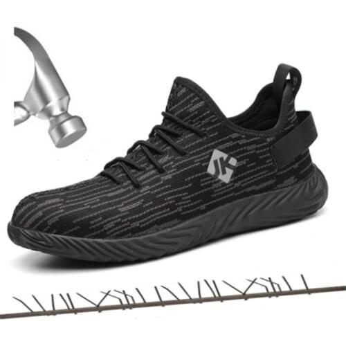 Classic Brand Designer Men Shoes Steel Toe Cap Work Safety Shoes Fashion with Non-slip Soft Bottom Breathable Men Work Boots