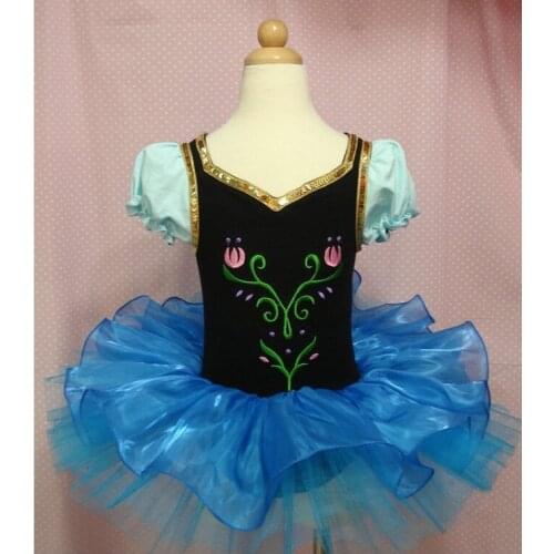 Fashion Halloween Girl Tutu Dress Elsa Anna Princess Lace Dance Ballet Dresses Kids Party Costume Children Fancy Dresses