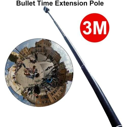3M Aluminum Alloy Monopod Selfie Stick for Insta 360 One X/DJI OSMO Action/Pocket/Gopro Hero 7 6 5 Sjcam Camera Accessories