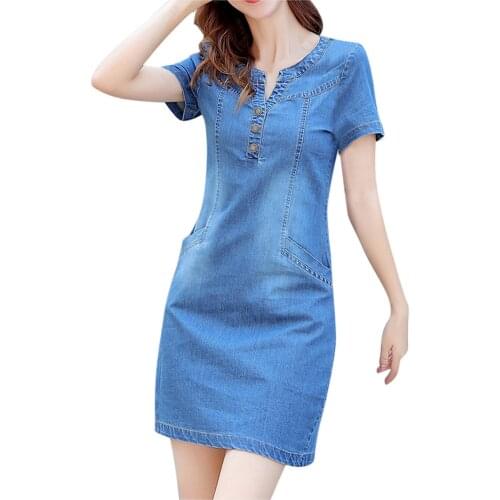 MUQGEW Denim Summer Dresses