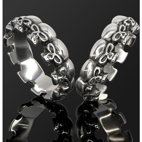 Stainless Steel Skull Crown Cock Ring Penis Sleeve For Male Extender Penis Enlargement Condoms Sex Toys Intimate Goods Ring