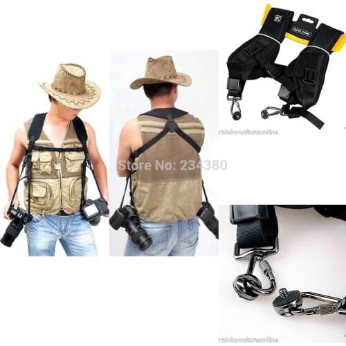 New Digital Camera Double Shoulder Sling Strap DSLR Quick-Release Shoulder Strap BAG For Canon For Nikon For Sony